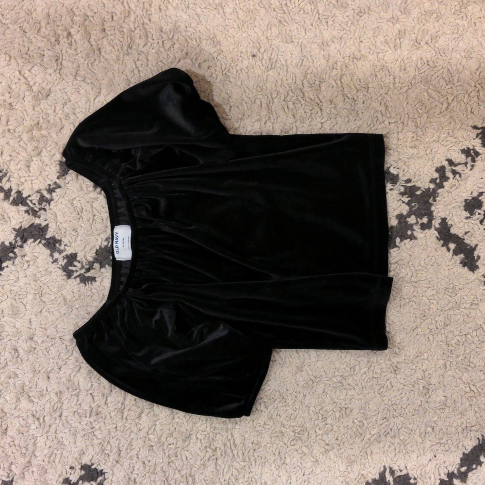 Old Navy Girl's Velvet Square Neck Top | Size XL (14-16) | Formal Kid's Tops